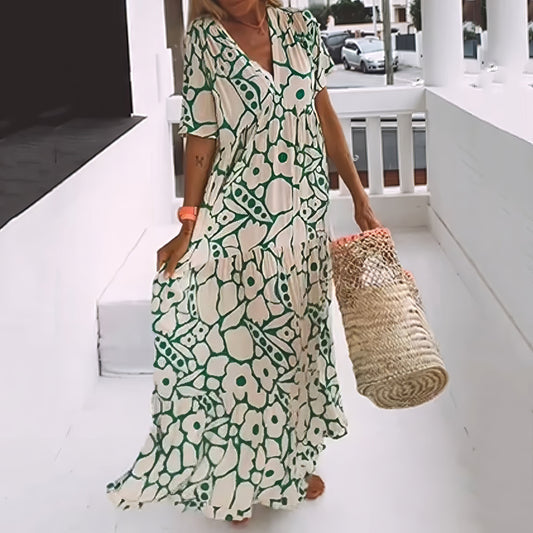 Rivora Maya – Printed Summer Maxi Dress